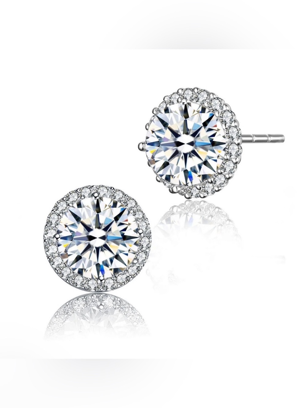 NWT. Marie Ciel Button Cubic Stud Earrings RP